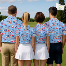 Load image into Gallery viewer, America 250th Anniversary Golf Polo Shirt For Women, Patriotic USA Golf Shirts, Independence Golf Gift NHN0232