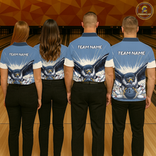 Load image into Gallery viewer, Custom Funny Falcon Bowling Jersey for Men Unisex Bowling Shirts for Team Polo &amp; 1/4 Zip HNT244