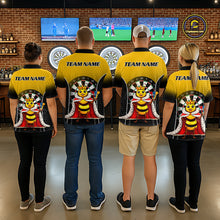 Load image into Gallery viewer, Custom Funny King Bee Dart Shirt Dart Team Jersey for Women Dartboard Polo &amp; 1/4 Zip Shirts NNT164
