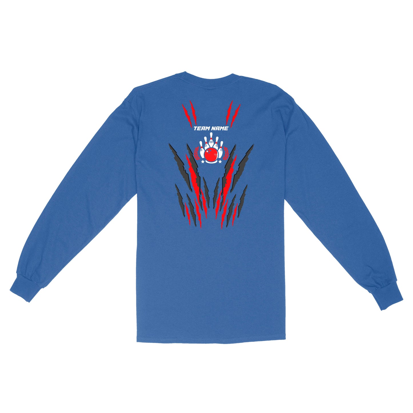 Flame Bowling Custom Name and Team Name Bowling Long Sleeve Shirts, Gift For Bowlers D02 NQS9900