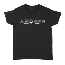 Load image into Gallery viewer, Personalized custom name fishing shirt for fisherman Women's T-shirt