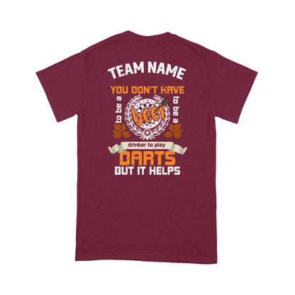 Custom Funny Darts Shirt, Grunge Dart Shirt, Darts And Beer Shirt, Darts For Gift NYN0124