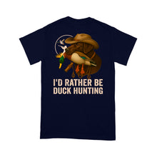 Load image into Gallery viewer, I'd Rather Be Duck Hunting Chocolate Labs Dog Men T-shirt FSD4705 D03