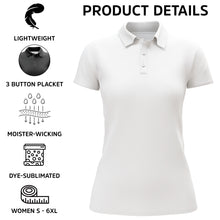 Load image into Gallery viewer, Red Camo Bowling Shirts For Women Custom Bowling Polo Shirt Team Ladies Bowling Jerseys BDT247