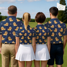 Load image into Gallery viewer, Mens Golf Polo Shirt Custom Funny Cocker Spaniel Team Mens Golf Tops, Dog Lover Gift NHN0210
