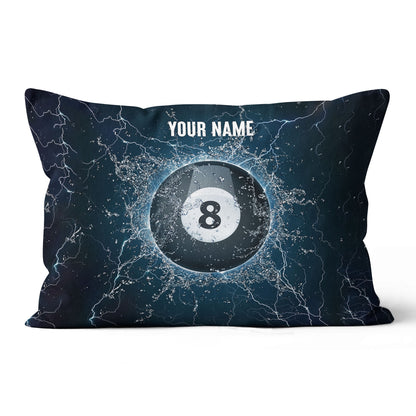 Personalized Water 8 Ball Billiard Pillow Custom Pillow Billiards Gifts VHM0891