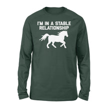 Load image into Gallery viewer, Funny "I'm In A Stable Relationship" Long sleeve for Women - FSD1112