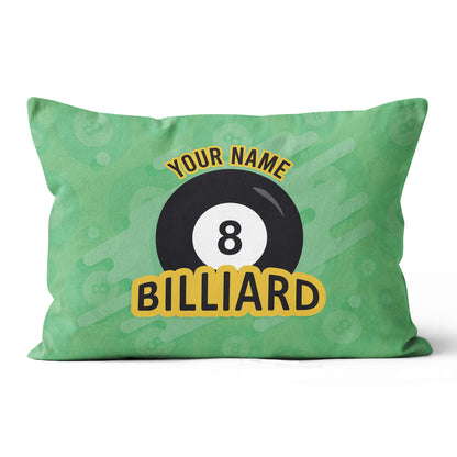 Personalized Green 8 Ball Billiards Pillow Custom Gifts For Pool Players VHM0844