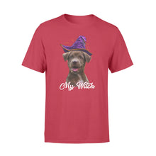 Load image into Gallery viewer, My dog is my witch - custom image for Halloween personalized gift - Standard T-shirt