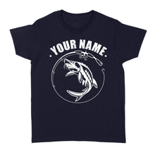 Load image into Gallery viewer, Custom name sturgeon fishing tattoos shirt Women's T-shirt - NQSD310
