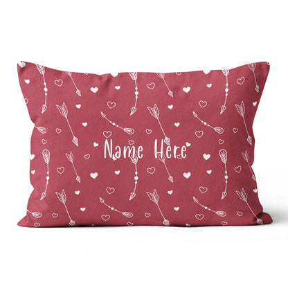Personalized Arrows Archery With Hearts Throw Pillow Valentine Gifts Ideas VHM0940