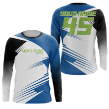 Load image into Gallery viewer, Extreme Motocross jersey UPF30+ personalized adult kid MX racing long sleeves dirt bike motorcycle NMS1074