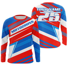 Load image into Gallery viewer, Custom name number motocross jersey UPF30+ kids &amp; adults dirt bike motorcycle off-road racing shirt NMS1034