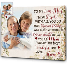 Load image into Gallery viewer, Personalized Mom Canvas- To My Loving Mom Mother's Day Gift, Thoughtful Gift for Mom Birthday Christmas| N2454