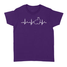 Load image into Gallery viewer, Rabbit Pulse Heartbeat Men Women's T-Shirt Bunny Shirt, Bunny Rabbit Shirt - FSD1378D03