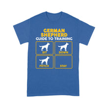 Load image into Gallery viewer, German Shepherd Standard T-shirt | Funny Guide to Training dog - FSD2401D08