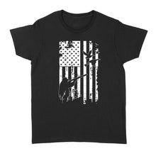 Load image into Gallery viewer, White American flag duck hunting legend hunter NQSD248 - Standard Women's T-shirt