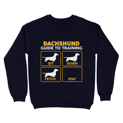 Dachshund Standard Sweatshirt | Funny Guide to Training dog - FSD2407D08