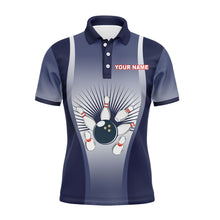 Load image into Gallery viewer, I'm Going on Strike Men Polo Bowling Shirt Personalized Blue Men Bowlers Team Short Sleeves Jersey NBP15