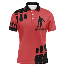 Load image into Gallery viewer, Funny Men Polo Bowling Shirt, My Mind's in The Gutter But My Balls Aren't, Custom Bowler Team Jersey NBP24