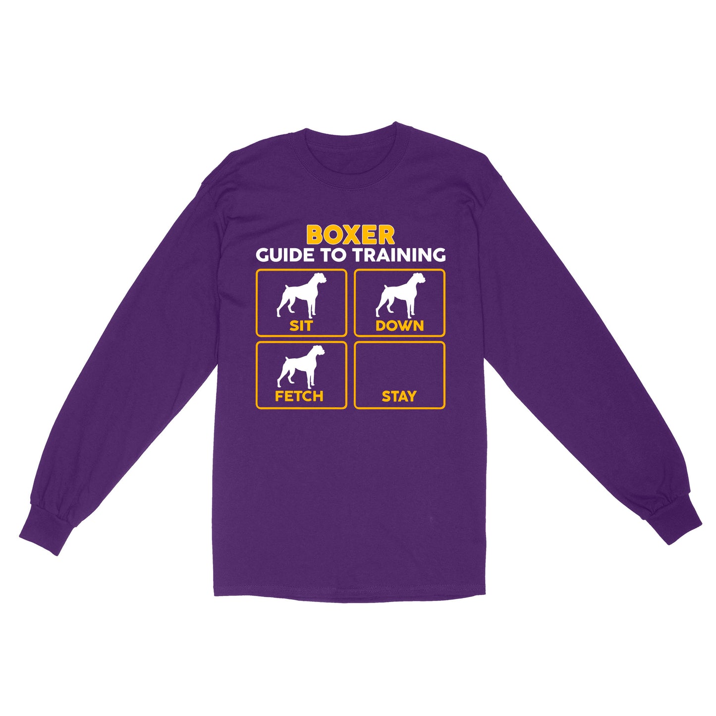 Boxer Standard Long Sleeve | Funny Guide to Training dog - FSD2408D08