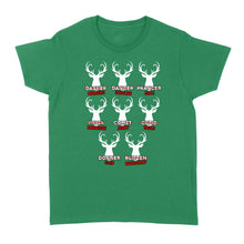 Load image into Gallery viewer, Funny Christmas Reindeer Hunter Shirt, Deer Hunter Gift D02 NQS2460 Standard Women's T-shirt