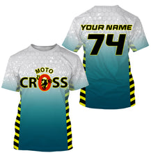 Load image into Gallery viewer, Custom name&amp;number MX racing jersey kids men women dirt bike Motocross offroad UPF30+ motorcycle PDT122