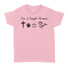 Load image into Gallery viewer, I am a simple women dog, coffee, horse shirt, horse girl shirt D06 NQS1674 - Standard Women's T-shirt