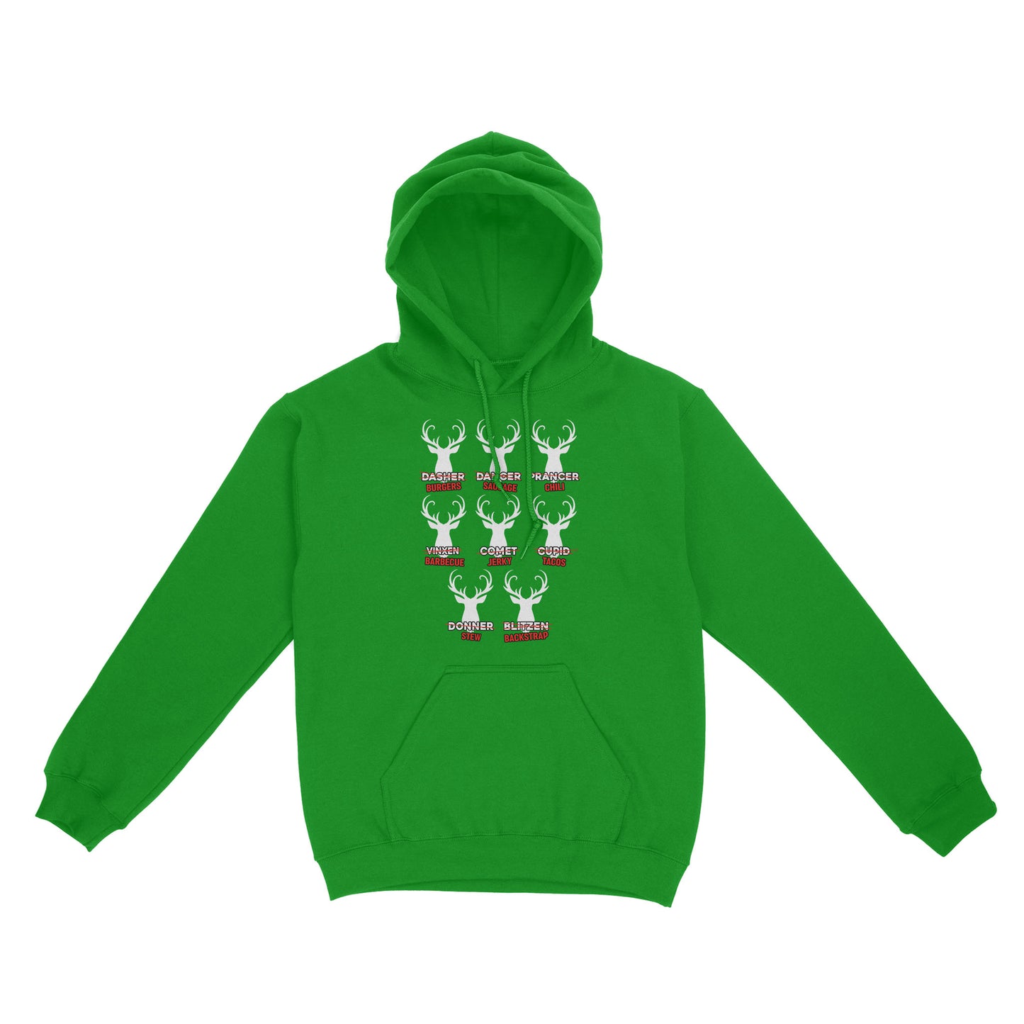 Funny Christmas Reindeer Hunter Shirt, Deer Hunter Gift D02 NQS2460 Standard Hoodie