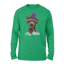 Load image into Gallery viewer, My dog is my witch - custom image for Halloween personalized gift - Standard Long Sleeve