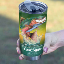 Load image into Gallery viewer, 1pc funny Trout fly fishing rainbow trout ChipteeAmz's art Custom Stainless Steel Tumbler Cup AT064