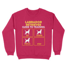 Load image into Gallery viewer, Labrador Retriever Standard Sweatshirt | Funny Guide to Training dog - FSD2399D08