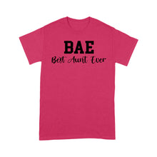 Load image into Gallery viewer, Mothers Day Gifts For Aunts BAE Best Auntie Ever Cotton, 4XL, 5XL Shirts For Aunties - Standard T-shirt
