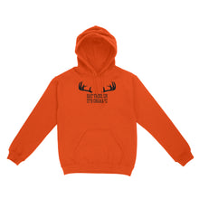 Load image into Gallery viewer, "Eat Venison It's Organic" Funny Deer Hunting Shirt Deer Hunting Season Deer Antler Standard Hoodie FSD2123D06
