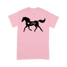 Load image into Gallery viewer, Customized name horse gifts for girls, Gift For Horse Owner, Horse Trainer Gift, Horse Lover Gift, Cowgirl, Riding Tee D06 NQS2682 - Standard T-Shirt