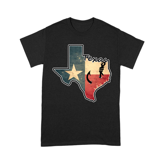 Texas fishing t shirt with Texas flag for fisherman Texas fishing forum A234