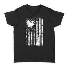 Load image into Gallery viewer, Hunting Shirt with American Flag, Shotgun Hunting Shirt, Turkey Hunting Shirt, Gifts for Hunters D05 NQS1338 - Standard Women's T-shirt