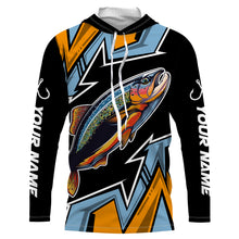 Load image into Gallery viewer, Personalized Rainbow Trout Fishing Jerseys, Custom Name Performance Long Sleeves Shirt TTN81