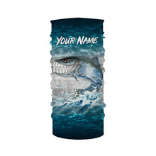 Load image into Gallery viewer, Salmon fishing water camo custom name with funny Salmon ChipteeAmz's art UV protection shirts AT028