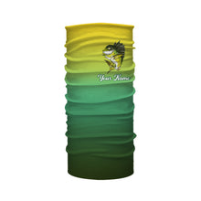 Load image into Gallery viewer, Largemouth Bass fishing custom name with angry bass ChipteeAmz's art UV protection shirts AT001