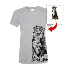 Load image into Gallery viewer, Custom dog's photo with beautiful effect personalized dog shirts for humans TATS207