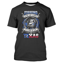 Load image into Gallery viewer, Fishing - It's a way of life in Texas fishing shirts A243