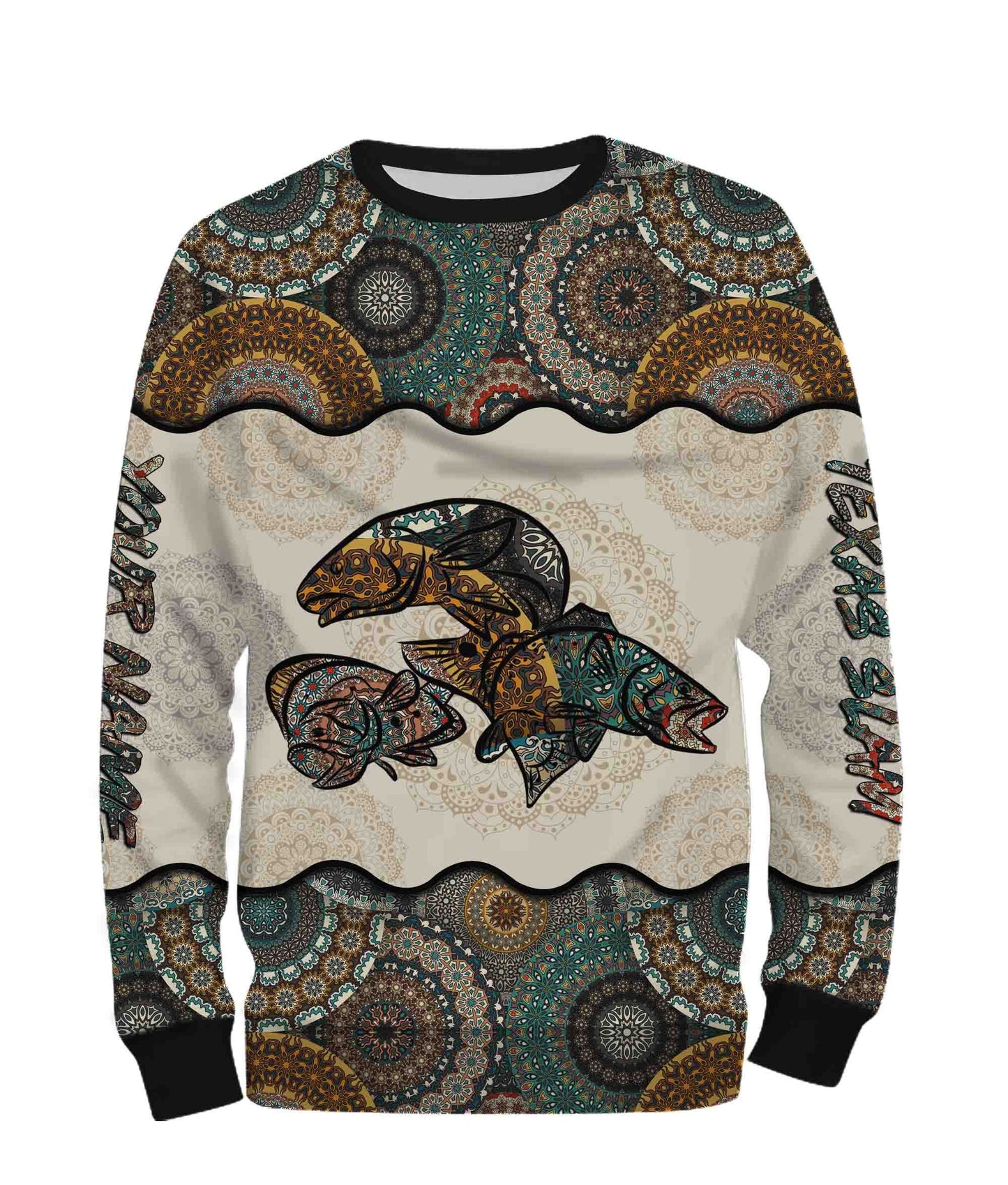 Texas Slam Fishing Vintage Mandala 3D All Over printed Customized Name Shirts Personalized Gift TATS130