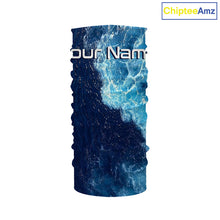 Load image into Gallery viewer, Beautiful Custom Saltwater Long sleeve Fishing Shirts UV Protection, Sea wave camo Fishing Shirts - IPHW1331