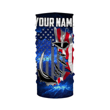 Load image into Gallery viewer, US Fishing Fish Hook American Flag UV protection Custom long sleeves Patriotic fishing apparel gifts - NQS3660