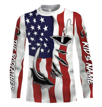 Load image into Gallery viewer, The rodfather Fish hook American Flag Shirts, Personalized father's day Fishing gifts - IPHW1167