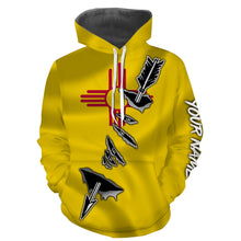 Load image into Gallery viewer, New Mexico Bow Hunter Hunting archer 3D arrow New Mexico Flag Customize name 3D All over print shirts - personalized Patriotic hunting apparel gift for men, women and kid - IPH1997
