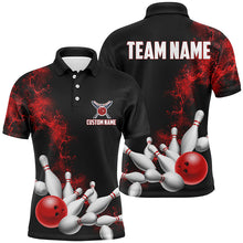 Load image into Gallery viewer, Custom Red Strike Bowling Shirts For Men And Women Bowling Team Jerseys Bowling League Shirts IPHW5469