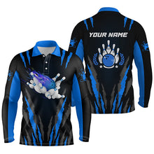 Load image into Gallery viewer, personalized bowling shirt for men – custom name design side view