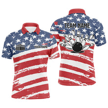 Load image into Gallery viewer, Custom bowling shirt for men – personalized team jersey front view